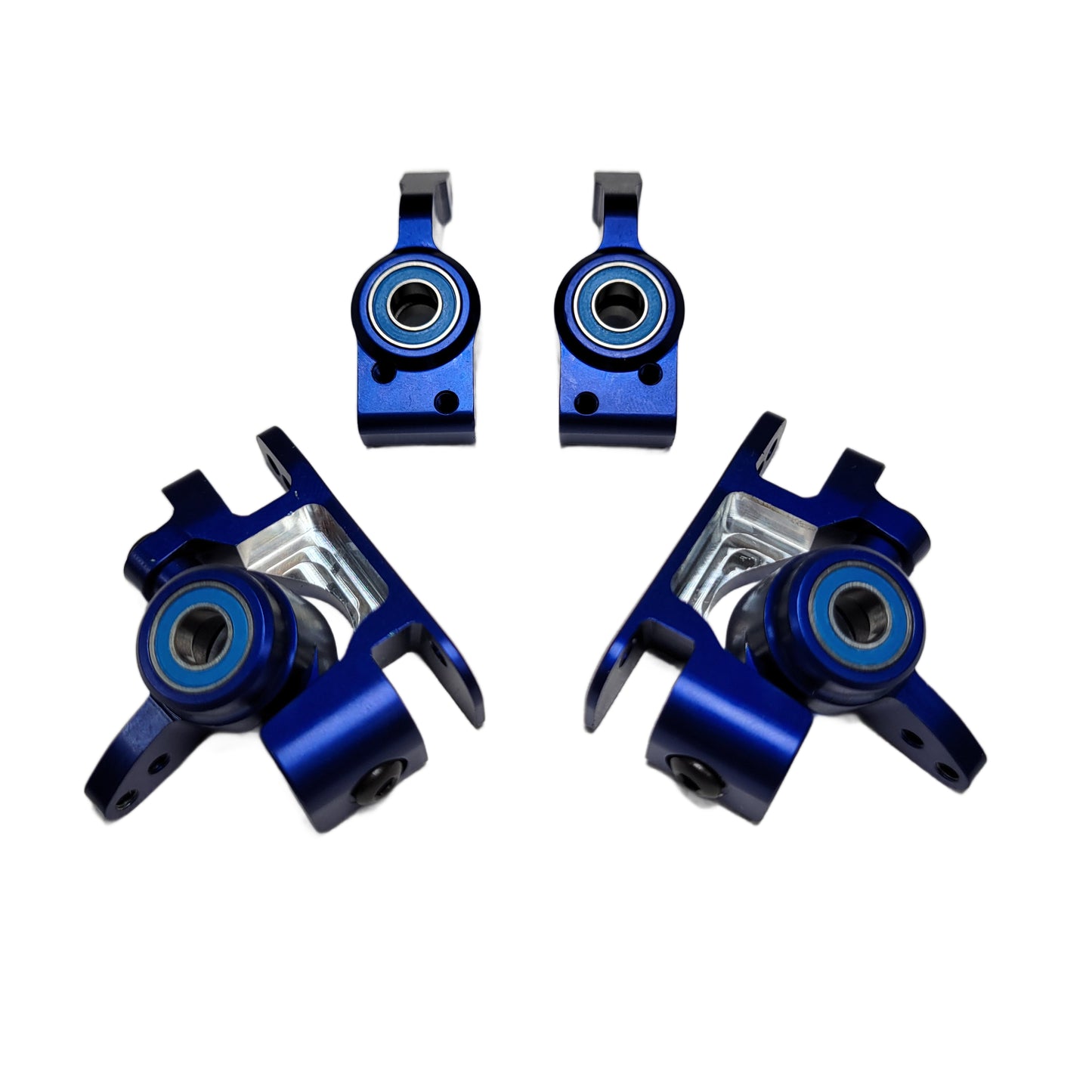 Fits Traxxas XO-1 Knuckles Blue Aluminum Front Steering & Rear Hub Carriers