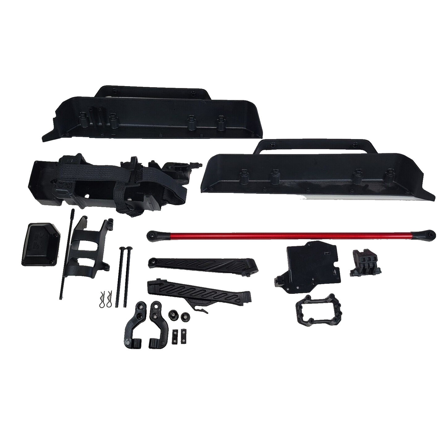Arrma Mojave 6s V2 BLX Side Guards, Battery Tray, Servo & Esc Mount Receiver Box