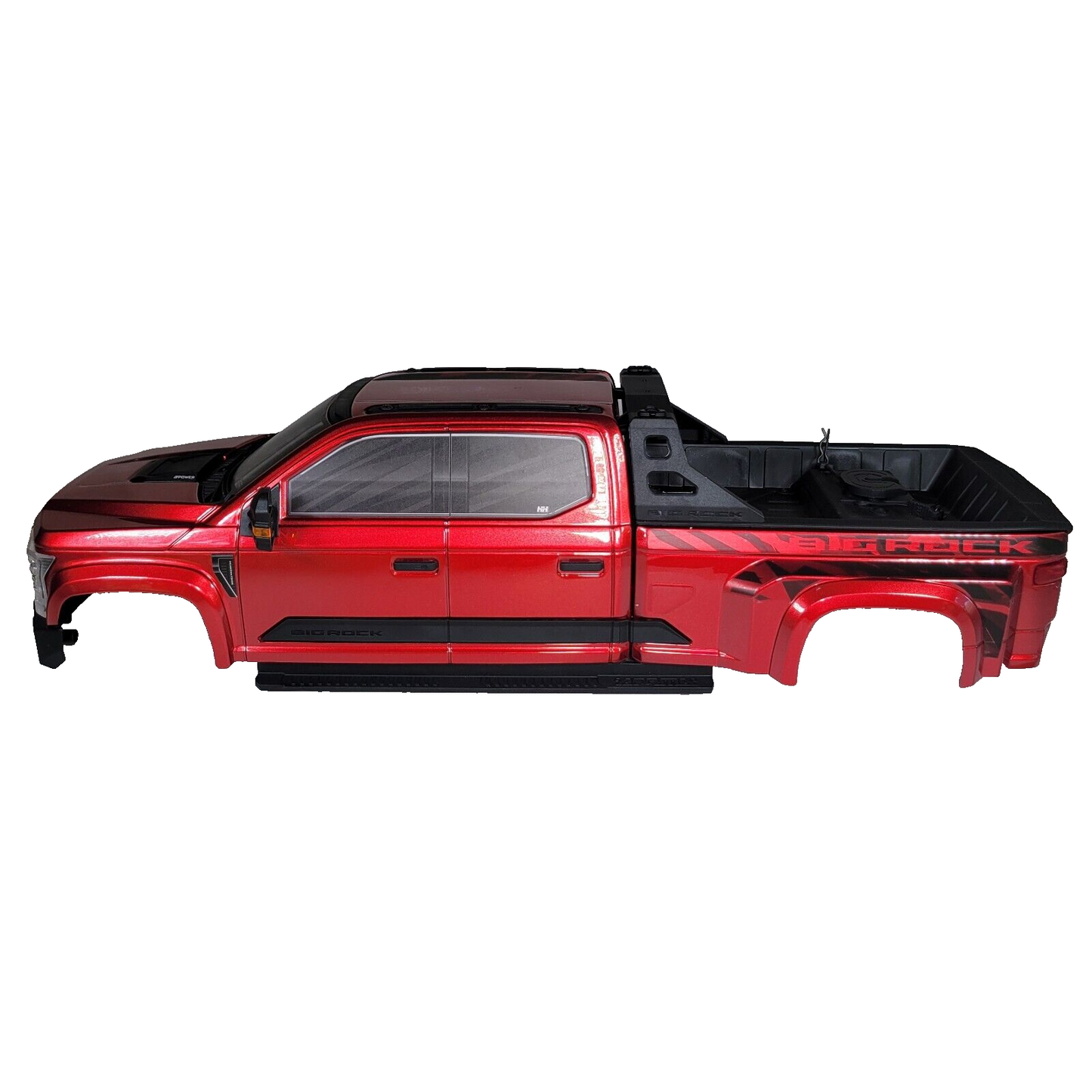 Arrma Big Rock 6s Body Red Factory Painted Deacled Complete Set Mirrors Cage