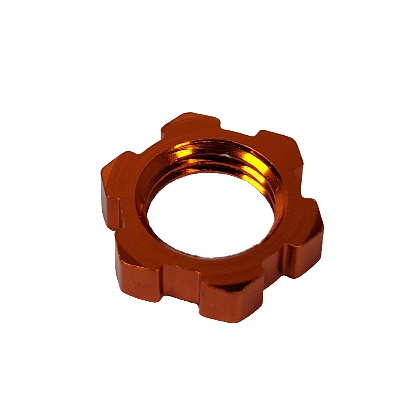 Fits Traxxas X-Maxx Wheel Hubs 17mm Orange Aluminum Splined Nuts & Hex Clips 8s