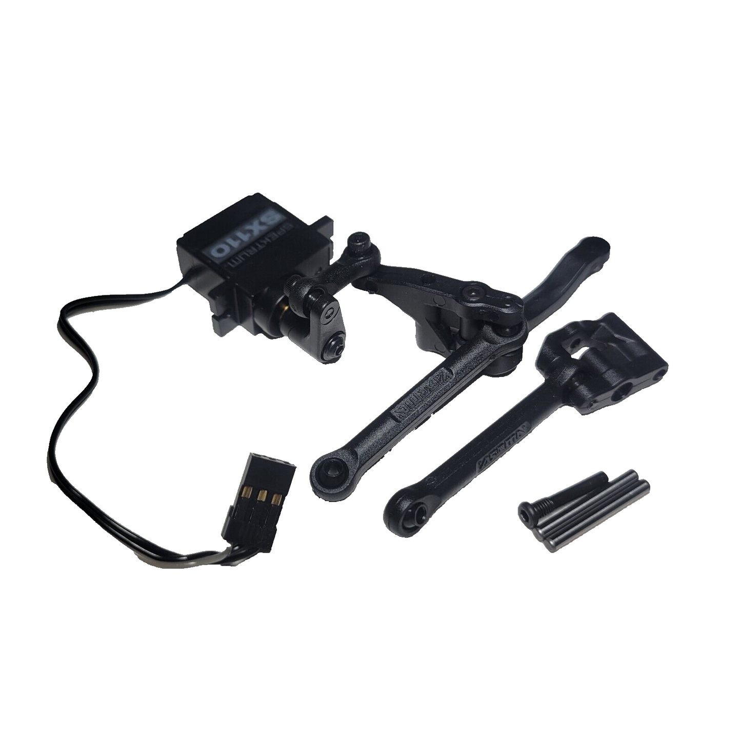 Arrma Granite Grom 1/18 Servo & Bellcrank Steering Assembly Links Servo Saver