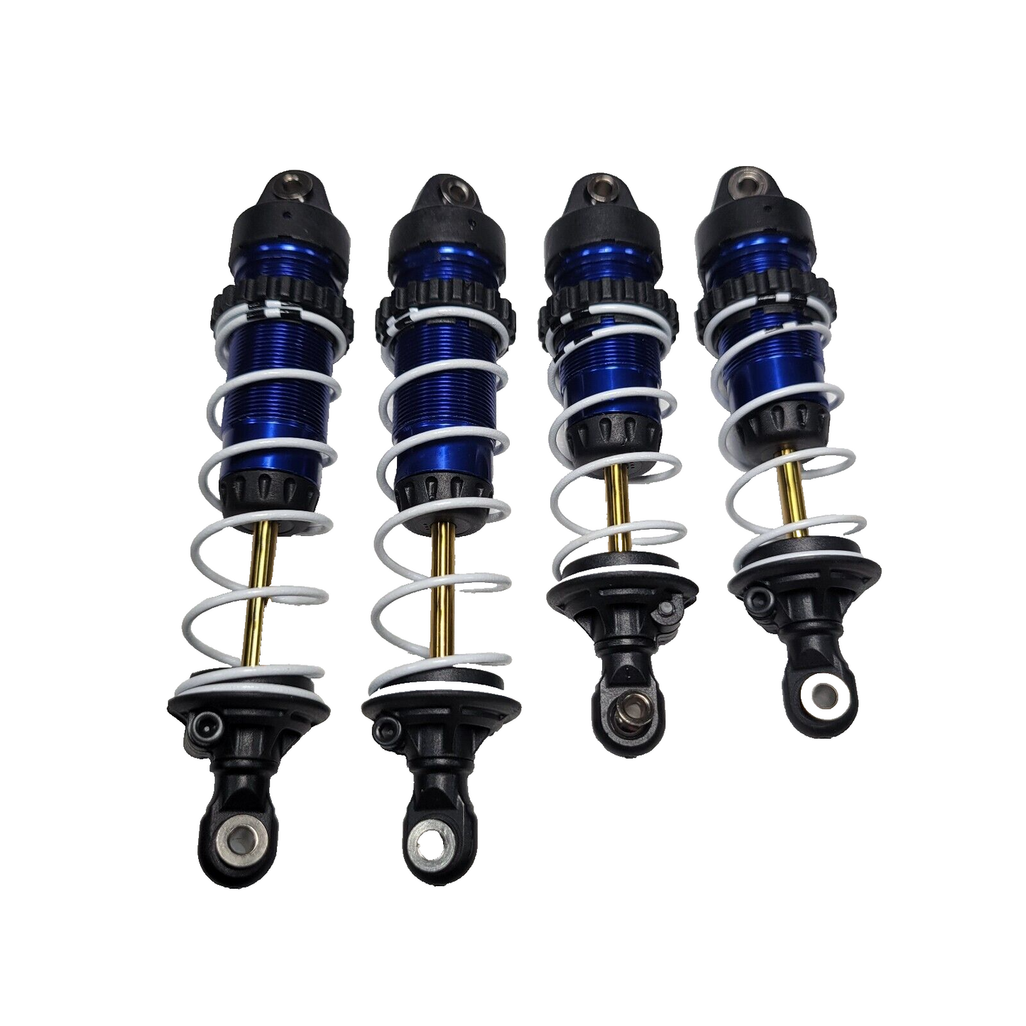 Fits Traxxas Rustler Ultimate GTR Shocks Blue Aluminum Front Rear Slash Hoss 4x4