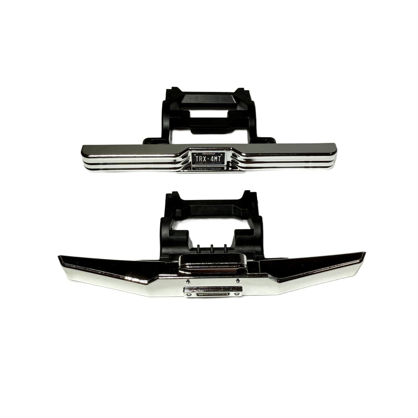 Fits Traxxas Trx-4MT F150 Bumpers Chrome & Mounts Fits K10 Monster Truck 1/18th