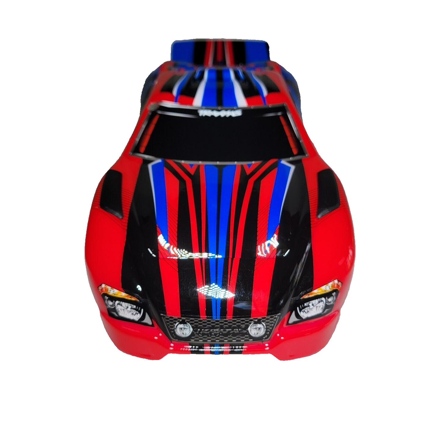 Fits Traxxas Rustler 2wd Clipless Body Factory Painted Red Blue Decals XL5 BL2s
