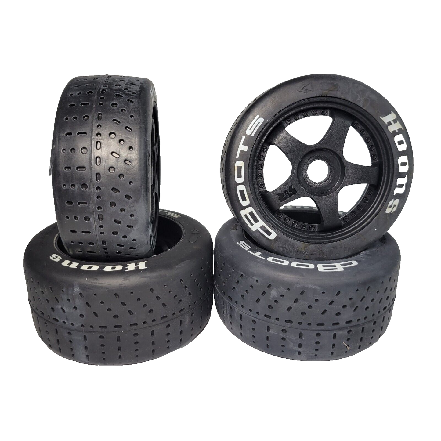 Arrma Felony 6s Tires & 17mm Wheels tyres HOONS DBoots belted 5-spoke ARA7617V2