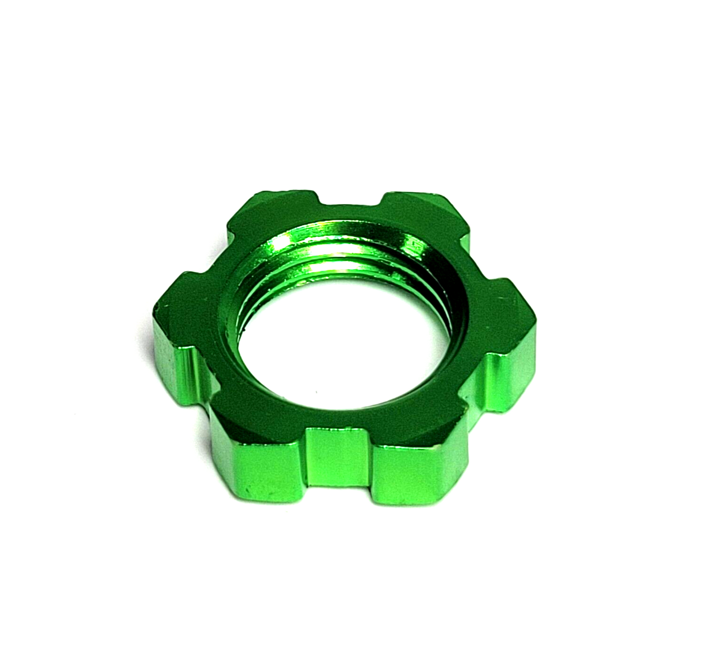 Fits Traxxas X-Maxx Wheel Hubs 17mm Green Aluminum Splined Nuts & Hex Clips 8s