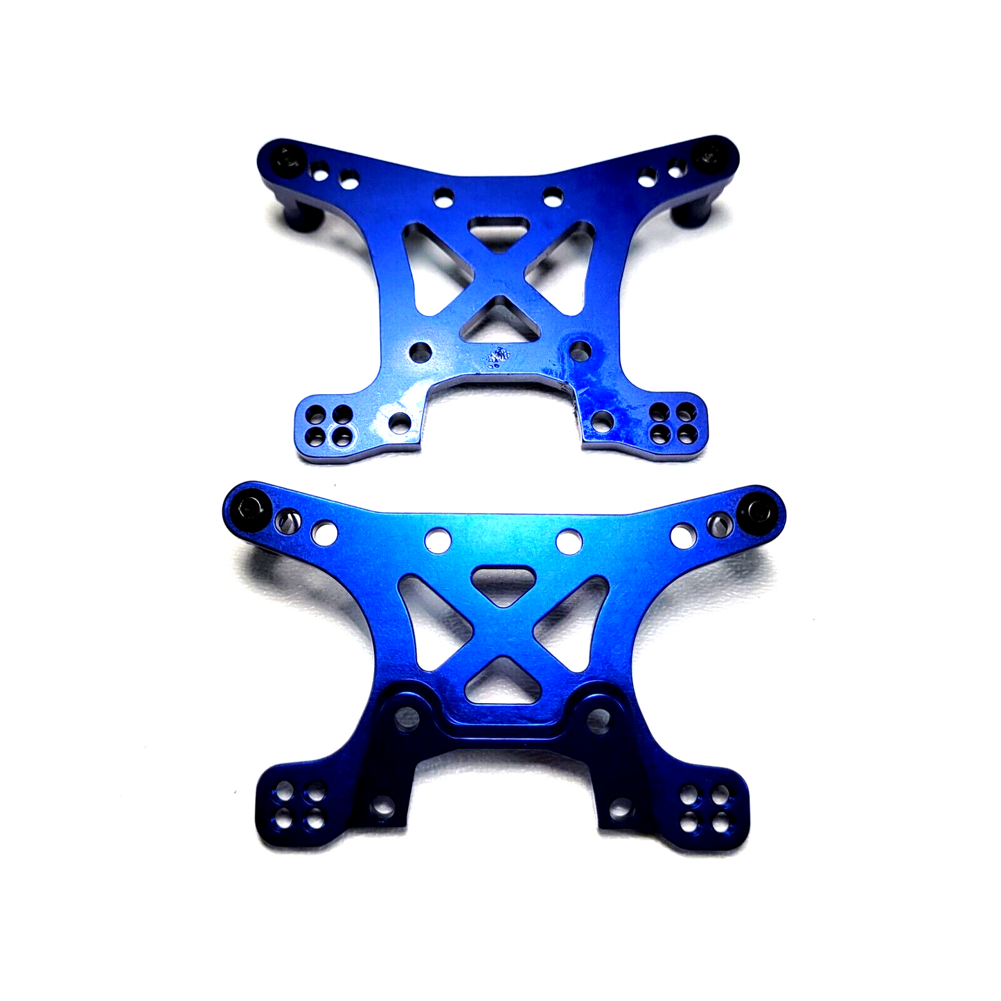 Fits Traxxas XO-1 Shock Towers Blue Aluminum Front & Rear 7075-T6 & StandOffs