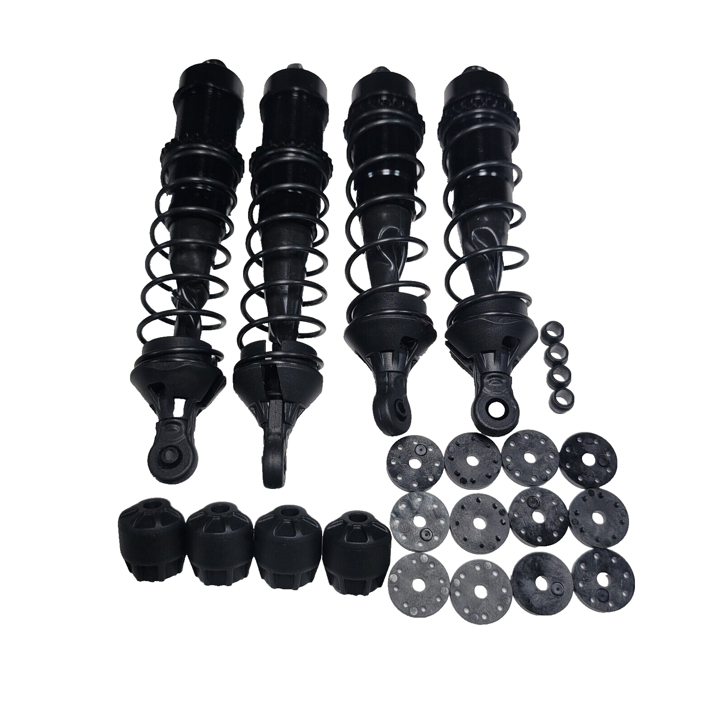 Arrma Big Rock 6s BLX Front & Rear Shocks Suspension Black Aluminum Set Springs