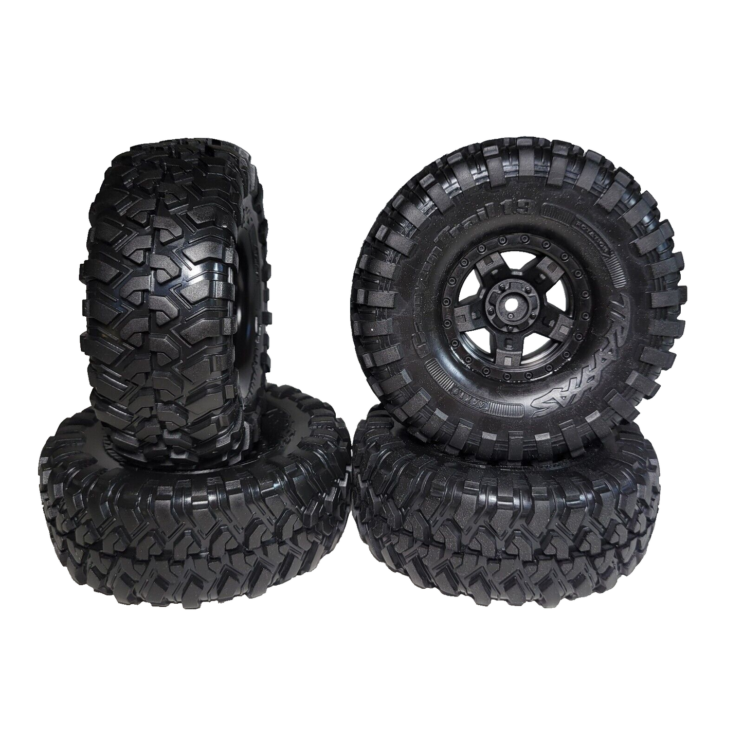 Fits Traxxas TRX-4 Traxx Crawler Tires Sport Canyon Trail & 12mm 1.9" Wheels
