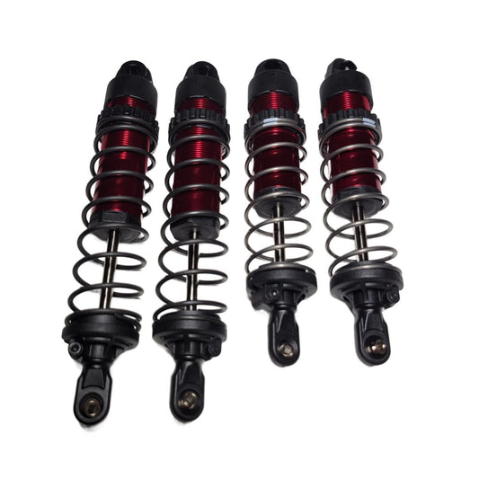 Fits Traxxas Sledge Shocks RED Aluminum Assembled Dampers Springs Front & Rear