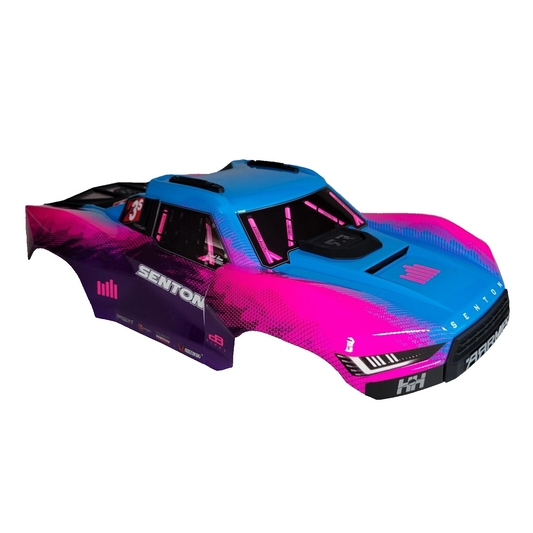 Arrma Senton 4X4 BLX 223s V4 CLIPLESS Body Painted Pink Blue Decaled Body Shell