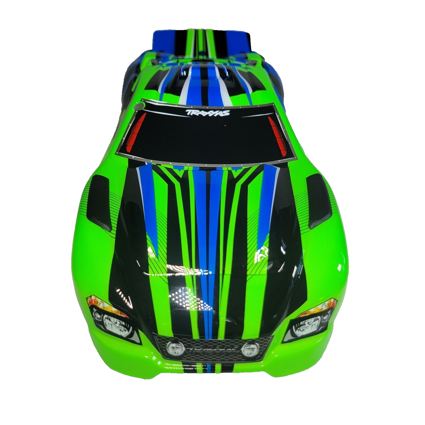 Fits Traxxas 2wd Rustler XL5 Clipless Body Green Blue Factory Painted Decal BL2s