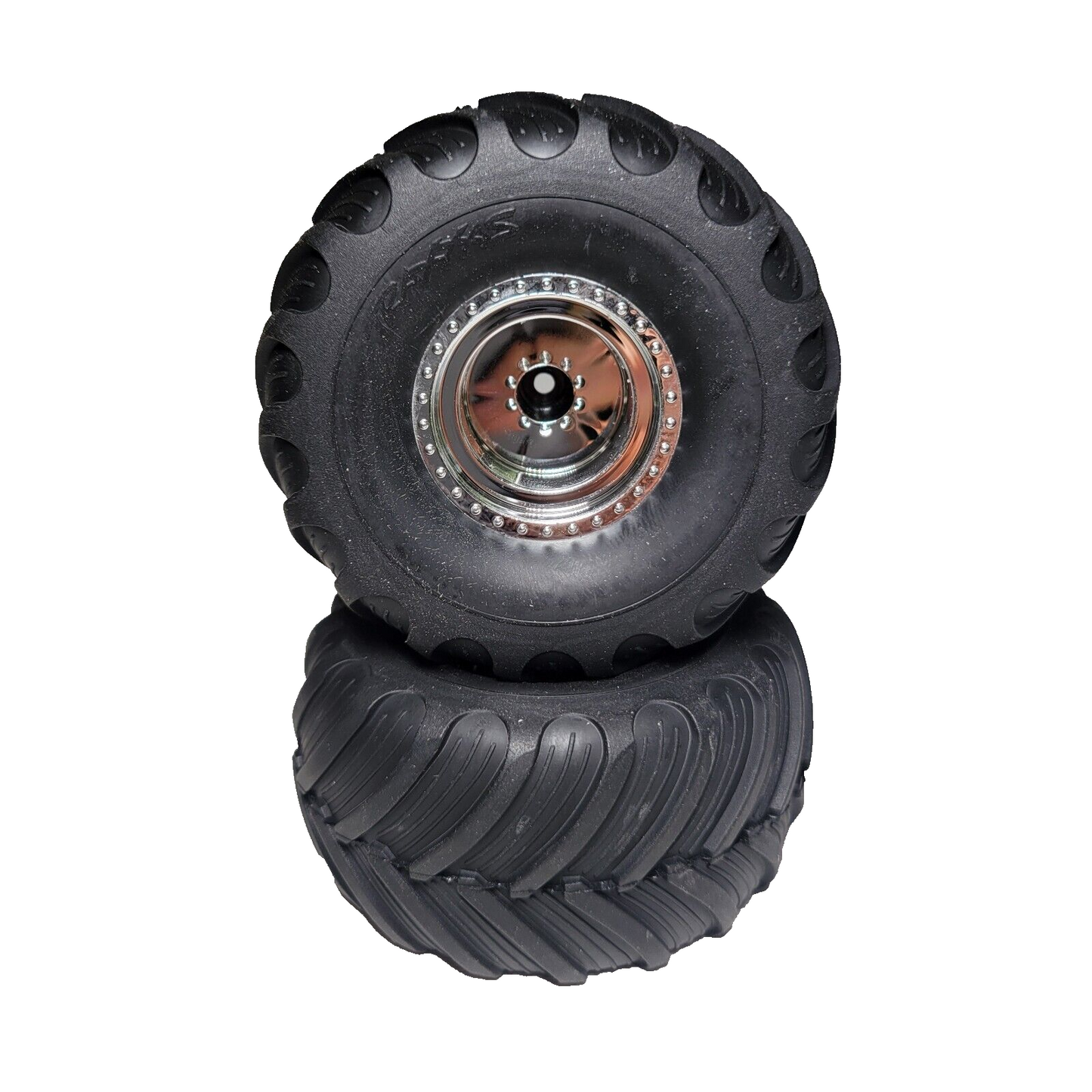 Fits Traxxas Trx4MT K10 Tires large Terra Groove & 7mm Wheels F150 Monster Truck