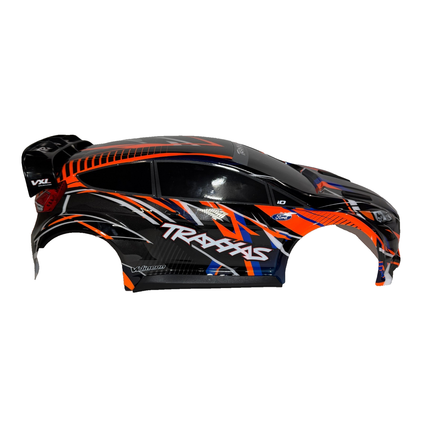 Fits Traxxas Rally 4x4 VXL HD Orange Black Body Clipless Mounts 4wd / BL2s 7427