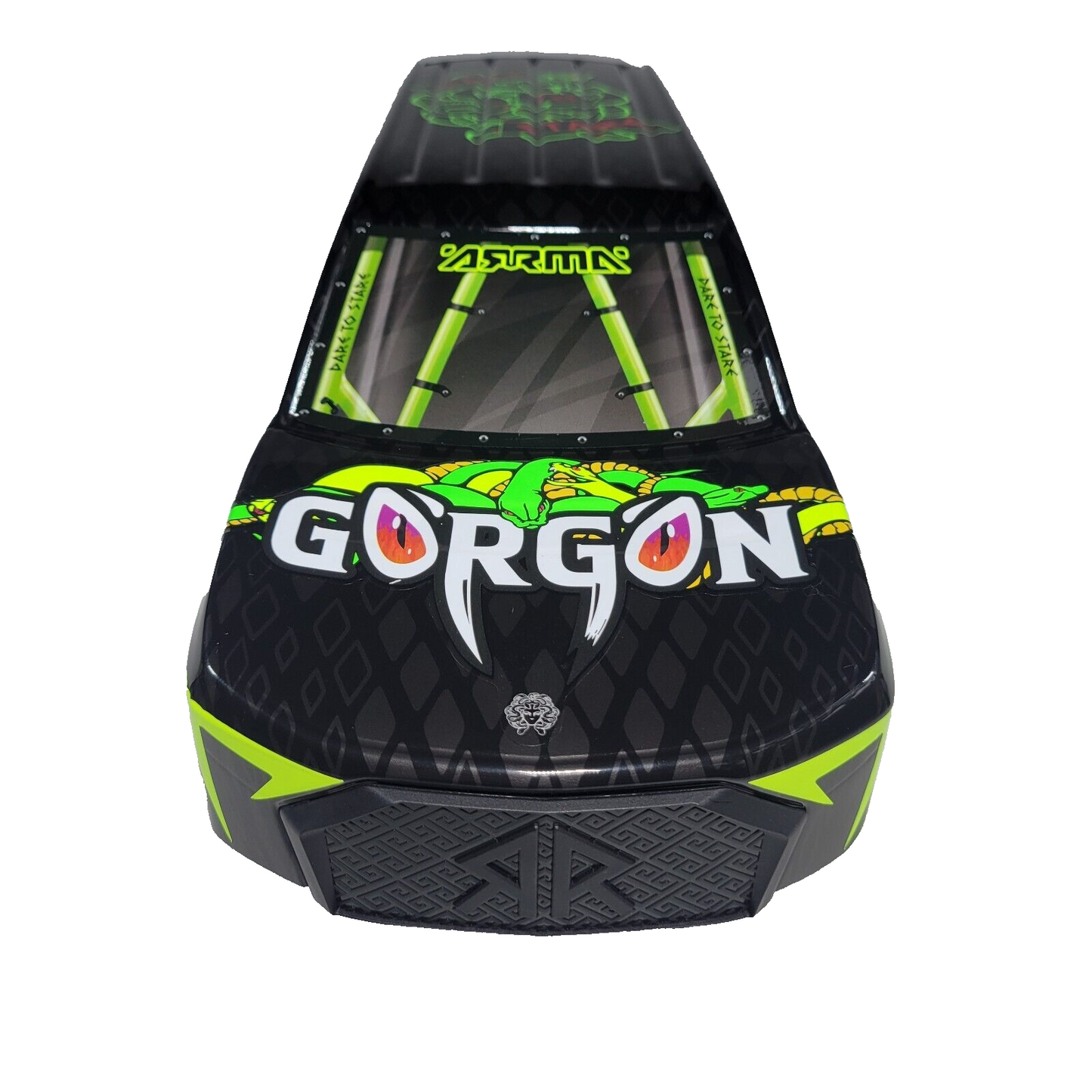 Arrma Gorgon Green Yellow Body Shell Lid Factory Painted Decaled ARA402349