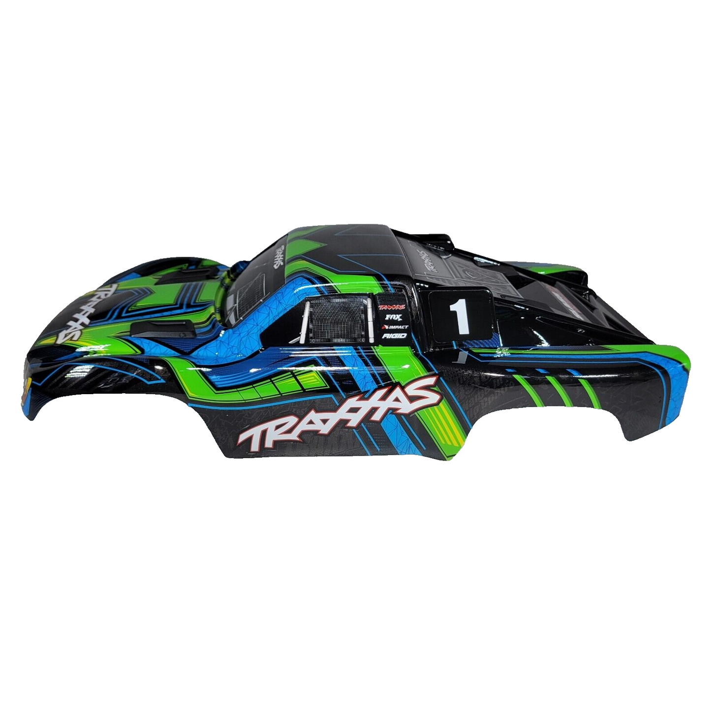 Fits Traxxas Slash Ultimate 4x4 Green Blue Clipless Body w/ Mounts VXL / 2wd