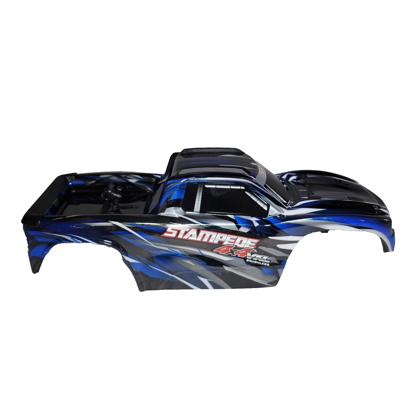 Fits Traxxas Stampede 4X4 VXL V2 Blue Grey Body Clip-Less Support Mount Hoss