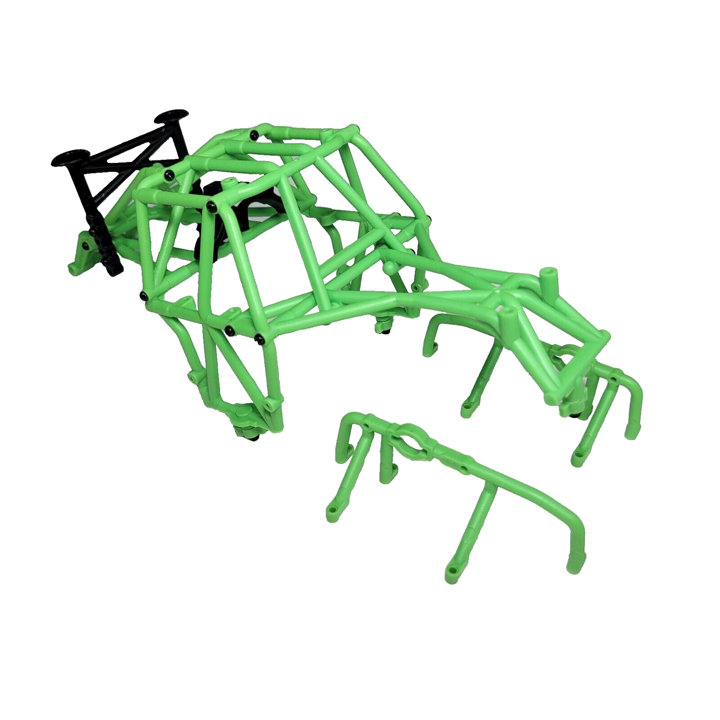 Losi Mini LMT 1/18 Green Roll Cage Complete Body Posts GraveDigger LOS211049