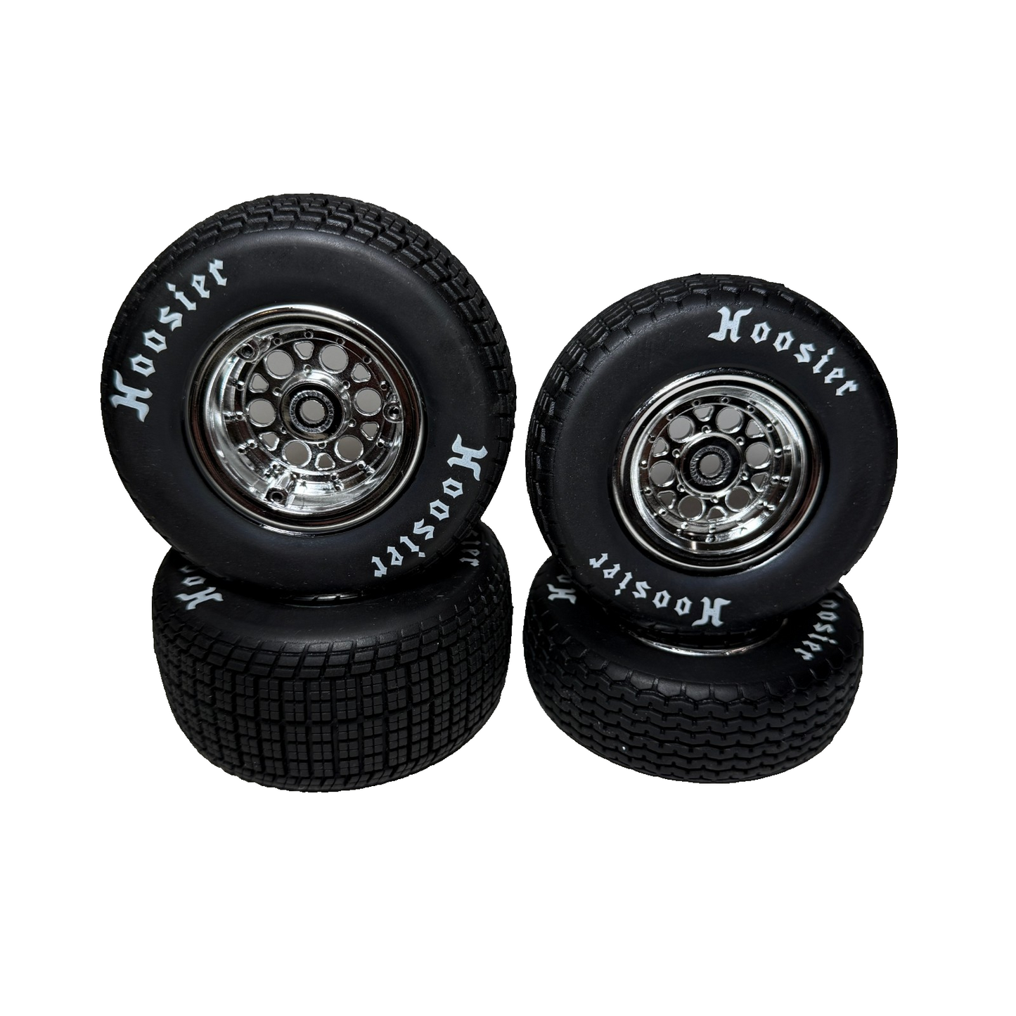 Losi 22s Sprint Hoosier Soft Tires & Wheels 12mm Front & Rear LOS-2442 LOS-2430