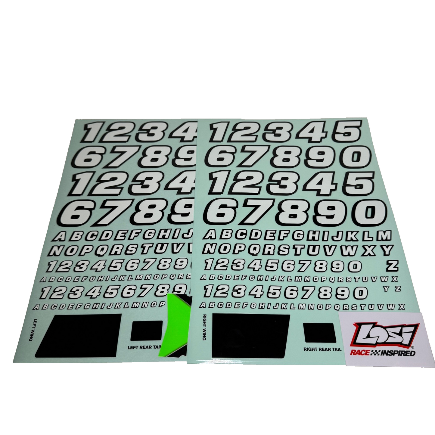 Losi 22s Sprint Body Factory Decaled Green Cage Interior Driver Bumpers