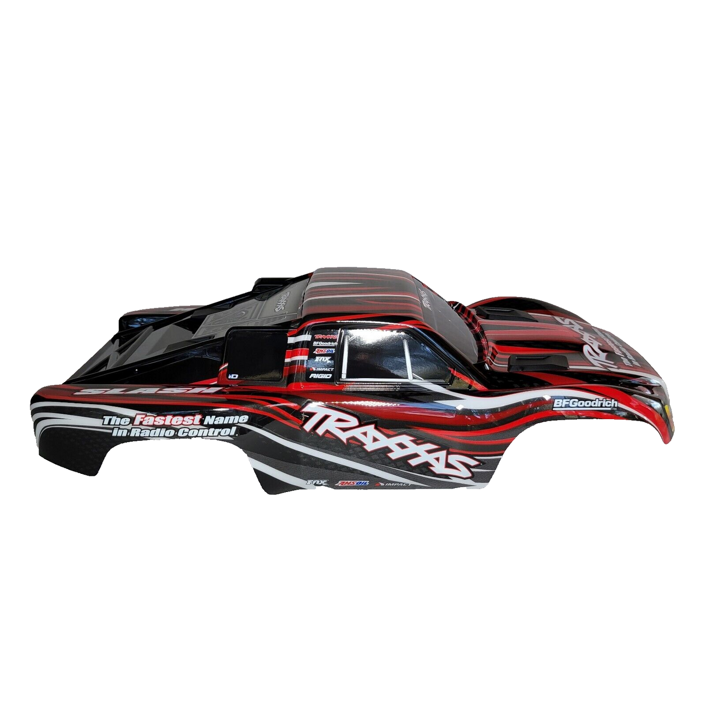 Fits Traxxas 1/10 Slash Red Black Body w/ Clipless Mounts 4wd 2wd 4x4 VXL XL5