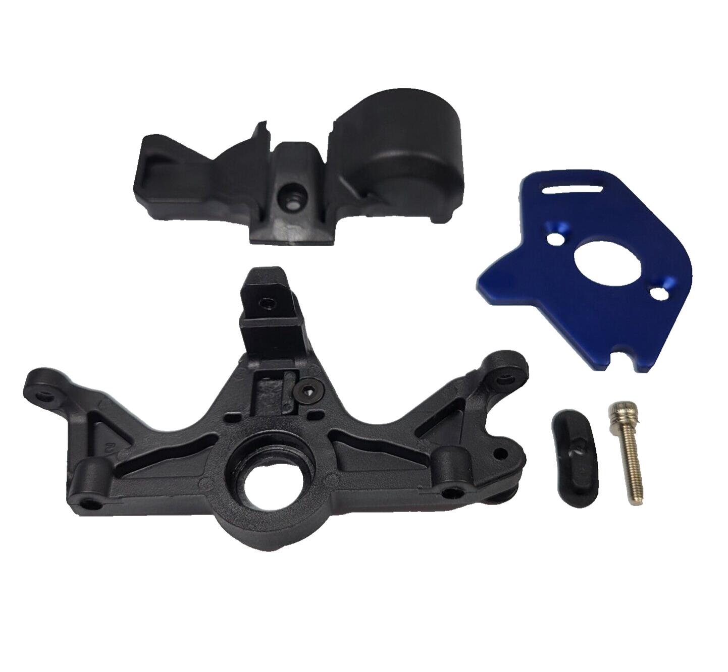 Fits Traxxas Hoss Motor Mount Plate Blue Aluminum & Gear Cover 6860A 6877 6890