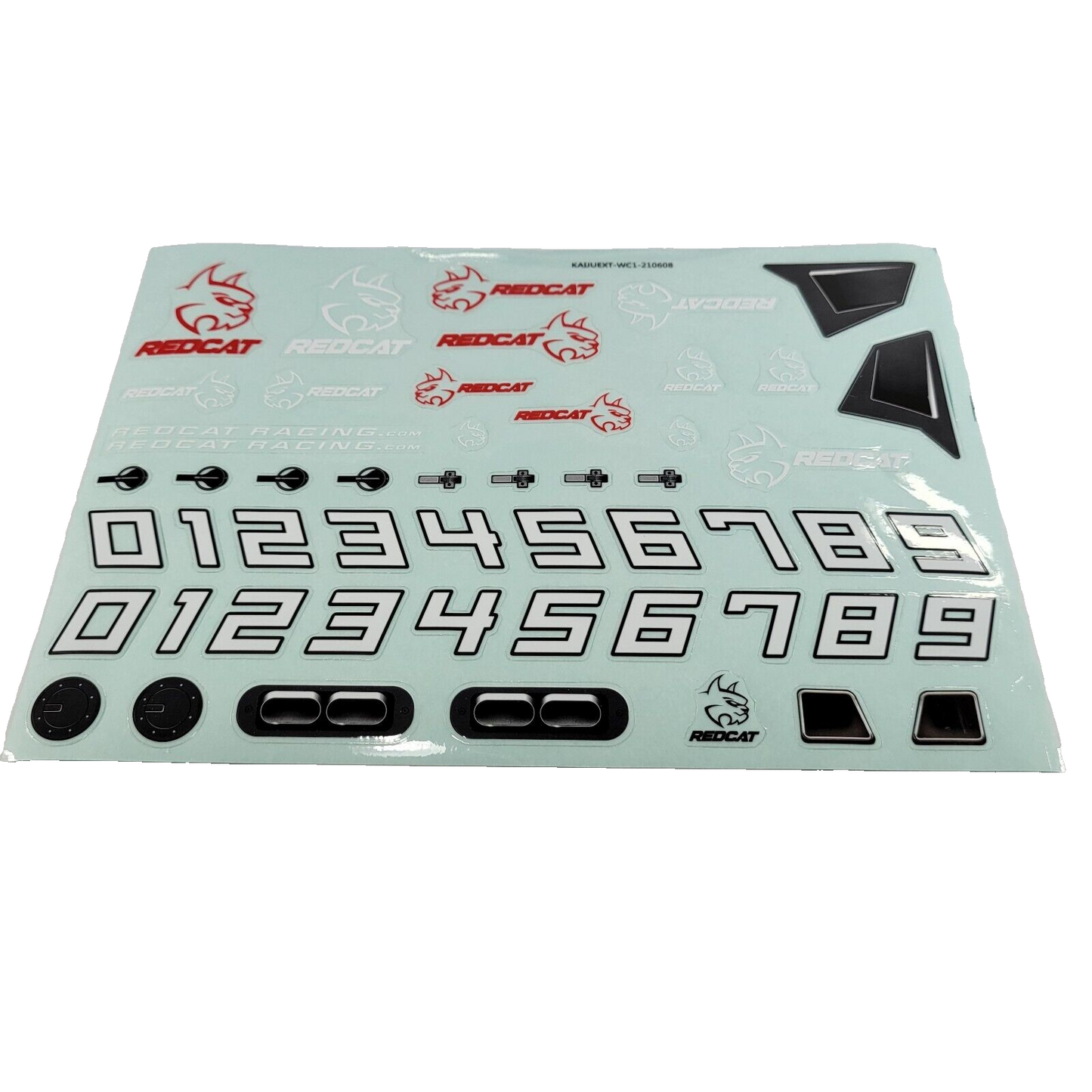 Redcat Racing Kaiju EXT White / Black Body w/ Sticker Sheet & Pins 1/8th Truck