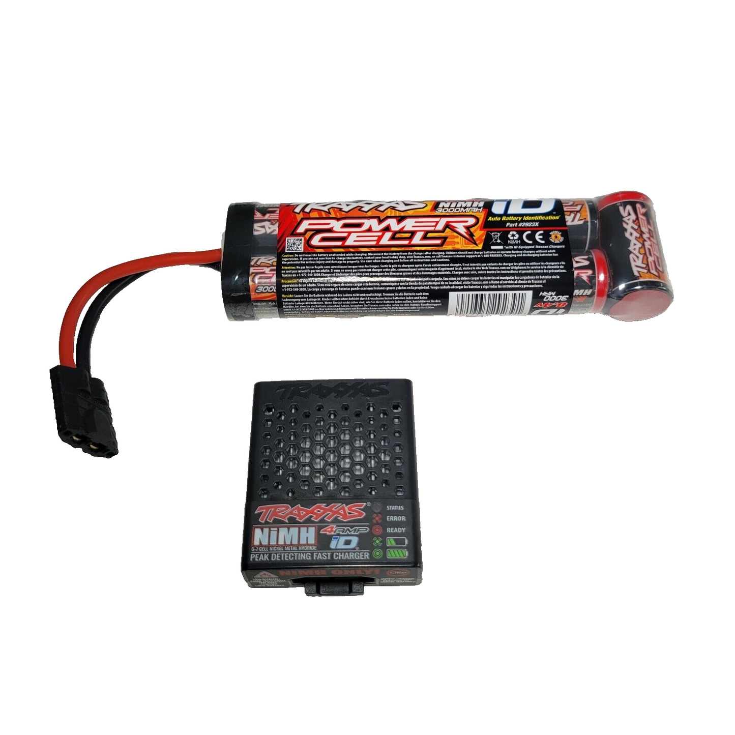 Fits Traxxas Bigfoot 7-Cell NIMH Battery 3000MAH 4 Amp USB-C Charger 2982 2923X