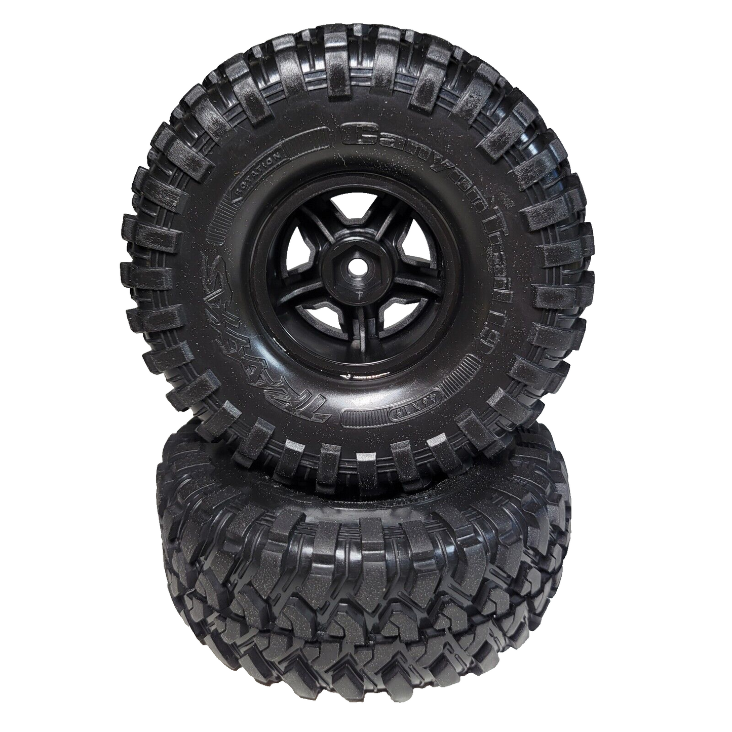 Fits Traxxas TRX-4 Traxx Crawler Tires Sport Canyon Trail & 12mm 1.9" Wheels