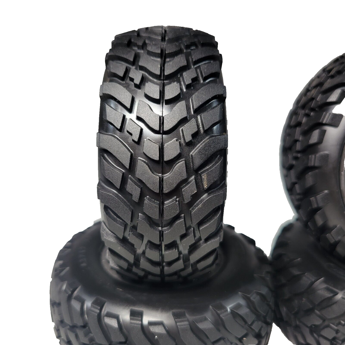 Fits Traxxas Slash 4x4 BL-2s Spec Tires & 12mm Gray Wheels SCT Tyres 4wd 6964