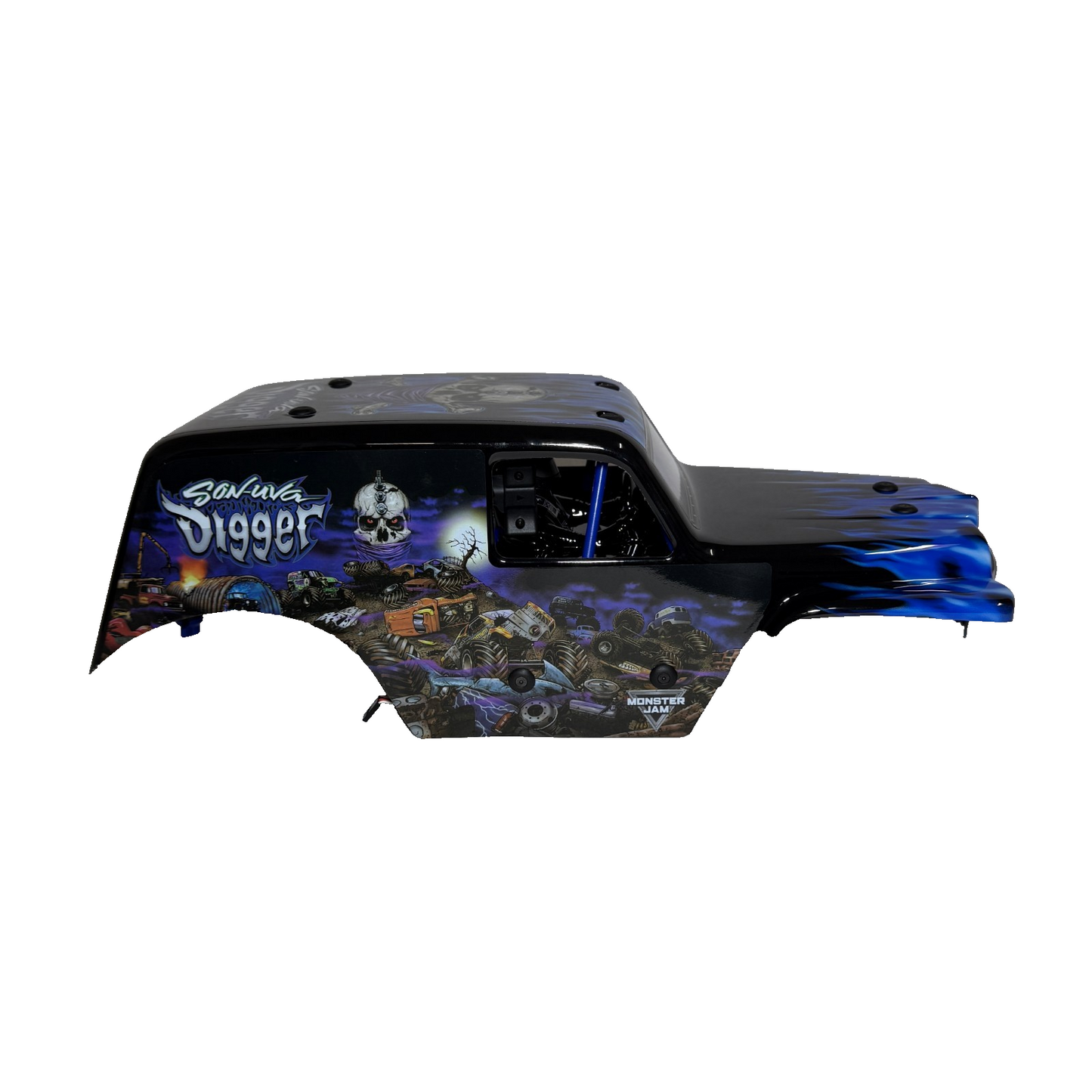 Losi LMT SonUva Digger 2.0 1/8 Body Factory Painted Shell With Cage & LED Lights