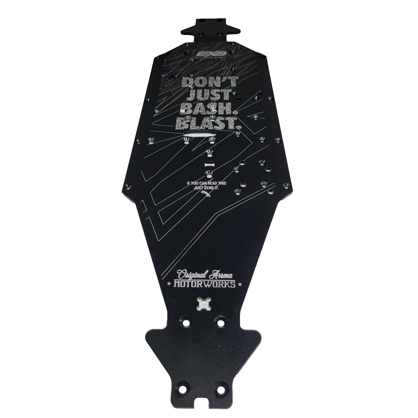 Arrma Kraton 6s EXB V6 Chassis Black 7075 T6 CNC Aluminum Long Wheel Base LWB