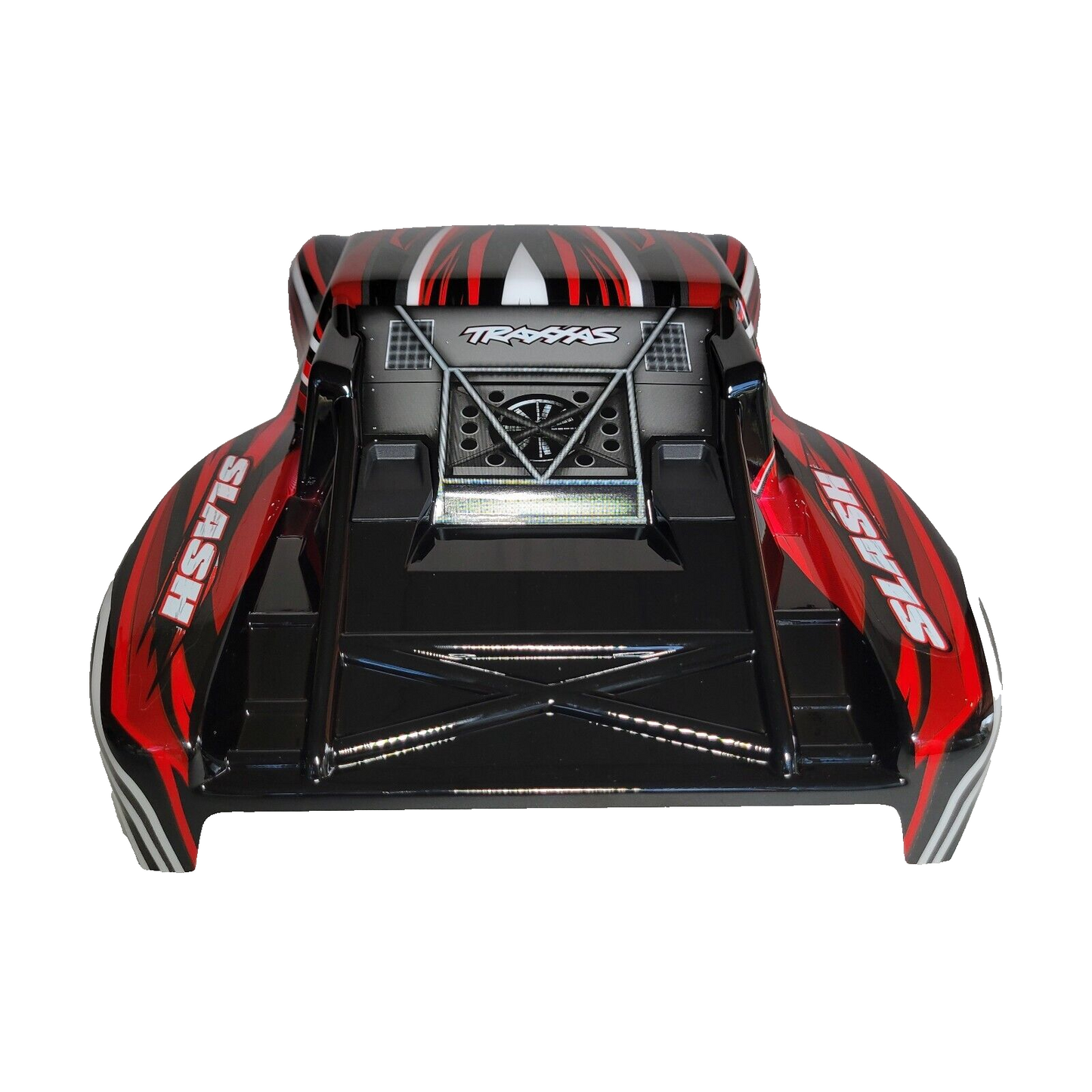Fits Traxxas 1/10 Slash Red Black Body w/ Clipless Mounts 4wd 2wd 4x4 VXL XL5