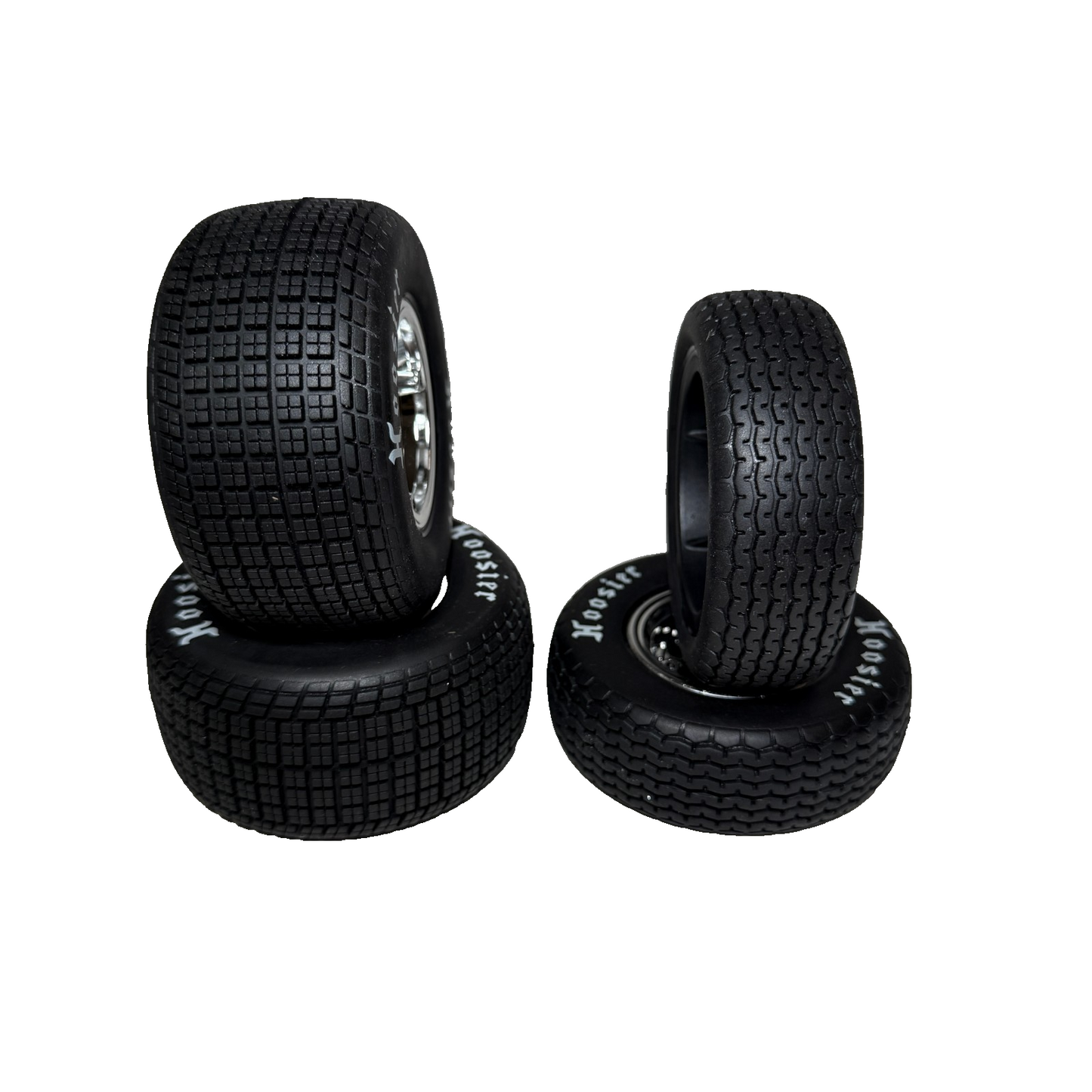 Losi 22s Sprint Hoosier Soft Tires & Wheels 12mm Front & Rear LOS-2442 LOS-2430