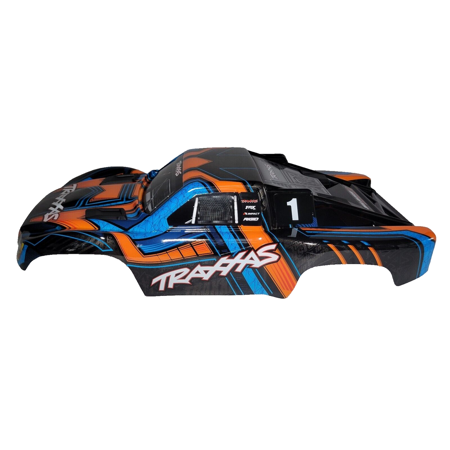 Fits Traxxas Slash Ultimate 4x4 Orange Blue Clipless Body w/ Mounts VXL / 2wd