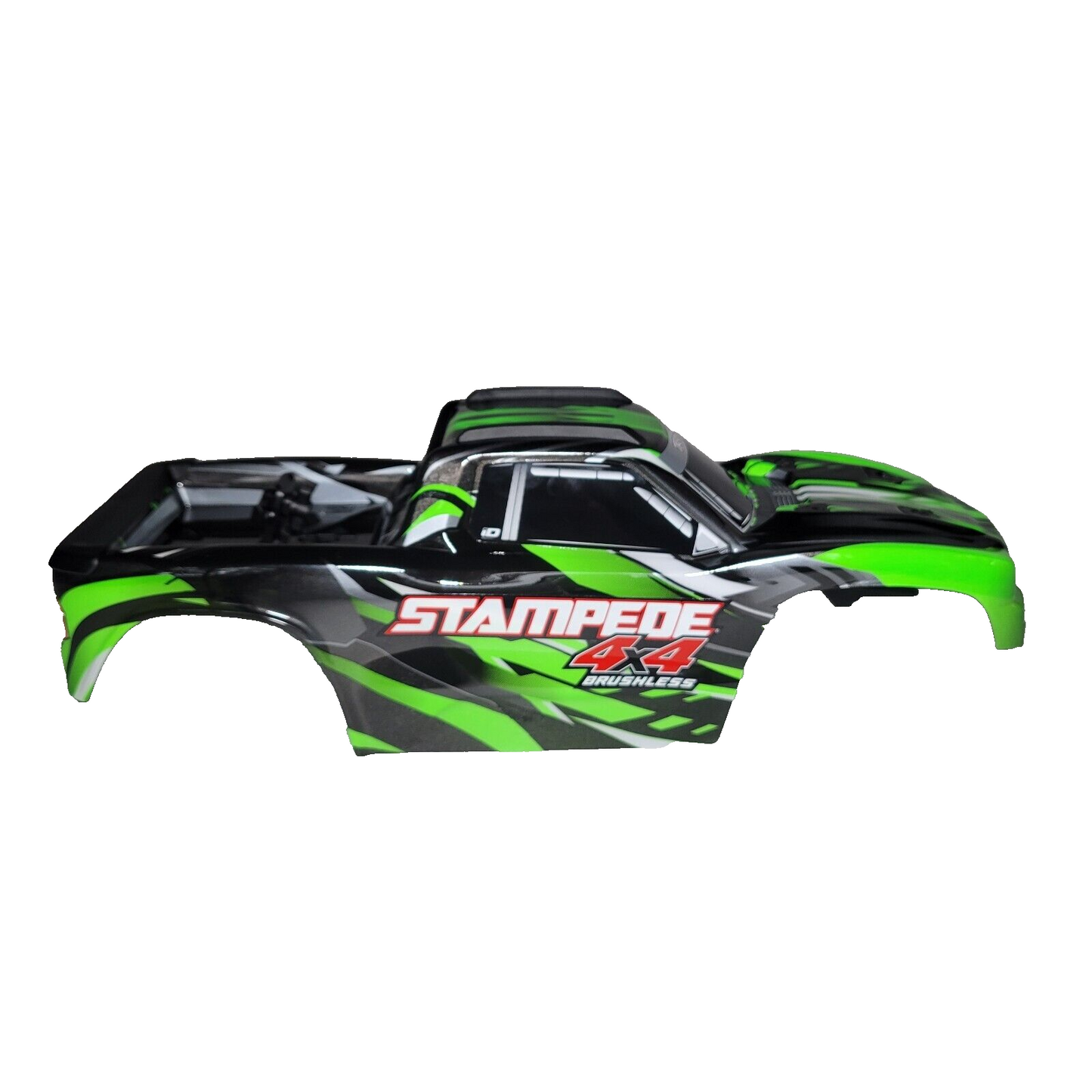Fits Traxxas Stampede 4X4 BL-2s V2 Green Black Body Clip-Less Support Mount VXL