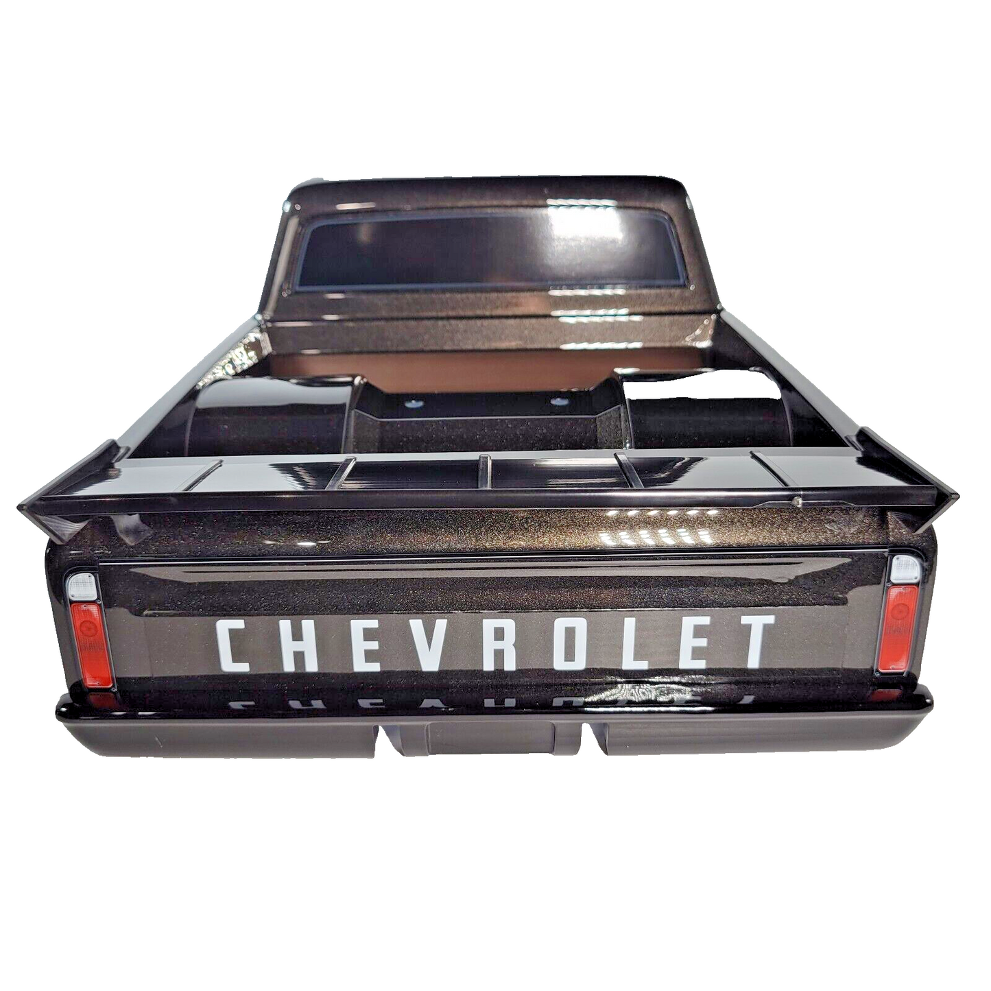 Fits Traxxas Drag Slash Black C10 Chevrolet Painted Body w/ Wing Grill Bumpers