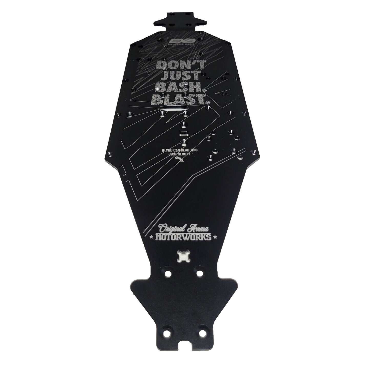 Arrma V6 Kraton 6s EXB Chassis Black Aluminum Long Wheel Base ARA320570 7075-T6