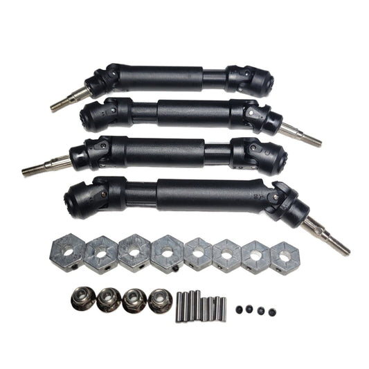 Arrma Vorteks 223s 4x4 BLX V4 Driveshafts 12mm / 14mm Hexes Axles Stubs Nuts Pin