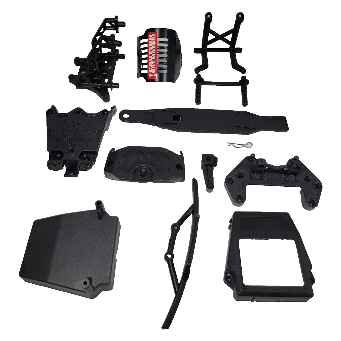 Redcat Racing Piranha-TR10 Bumpers Chassis Mount / Braces Battery Bar Towers