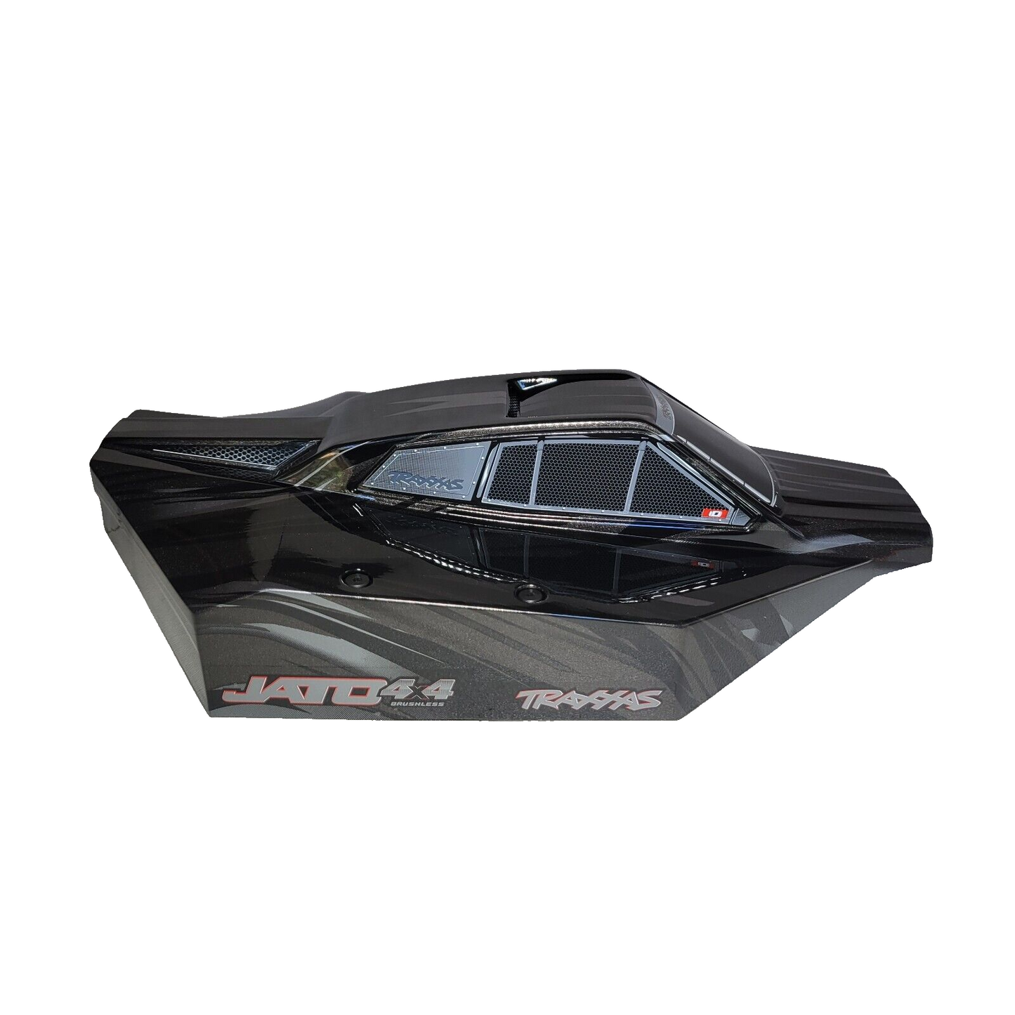 Fits Traxxas Jato 4x4 BL-2s Clipless Body Factory Painted Black & Decals 9018