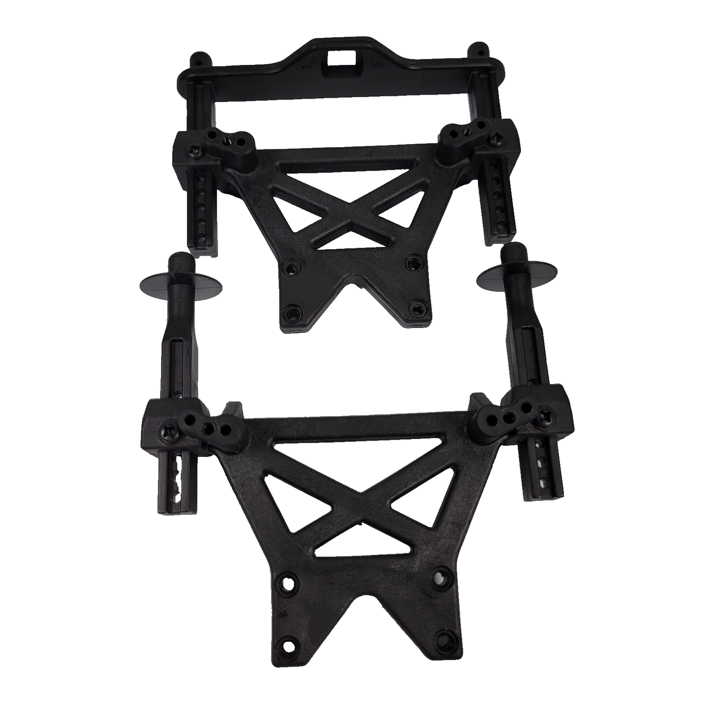 Fits Traxxas T-Maxx 3.3 Shock Towers Body Mounts Front & Rear Fits 3906 E-Maxx