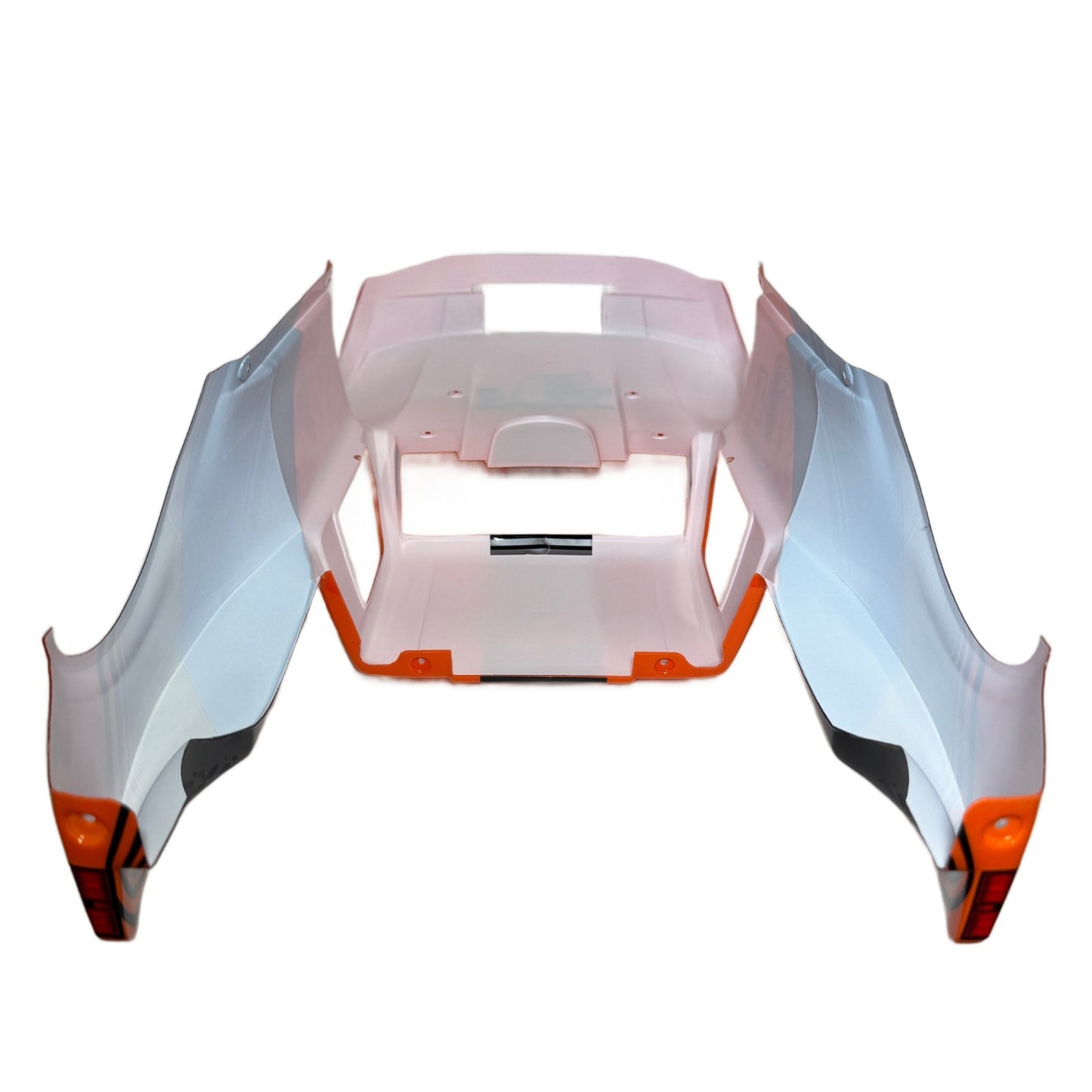 Fits Traxxas Unlimited Desert Racer UDR Orange Black Body FOX Edition Painted