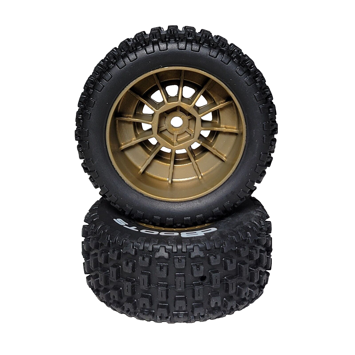 Arrma Mojave Grom 223s BLX 1/18th Tires Dboots Fortress & Bronze 12mm Wheels