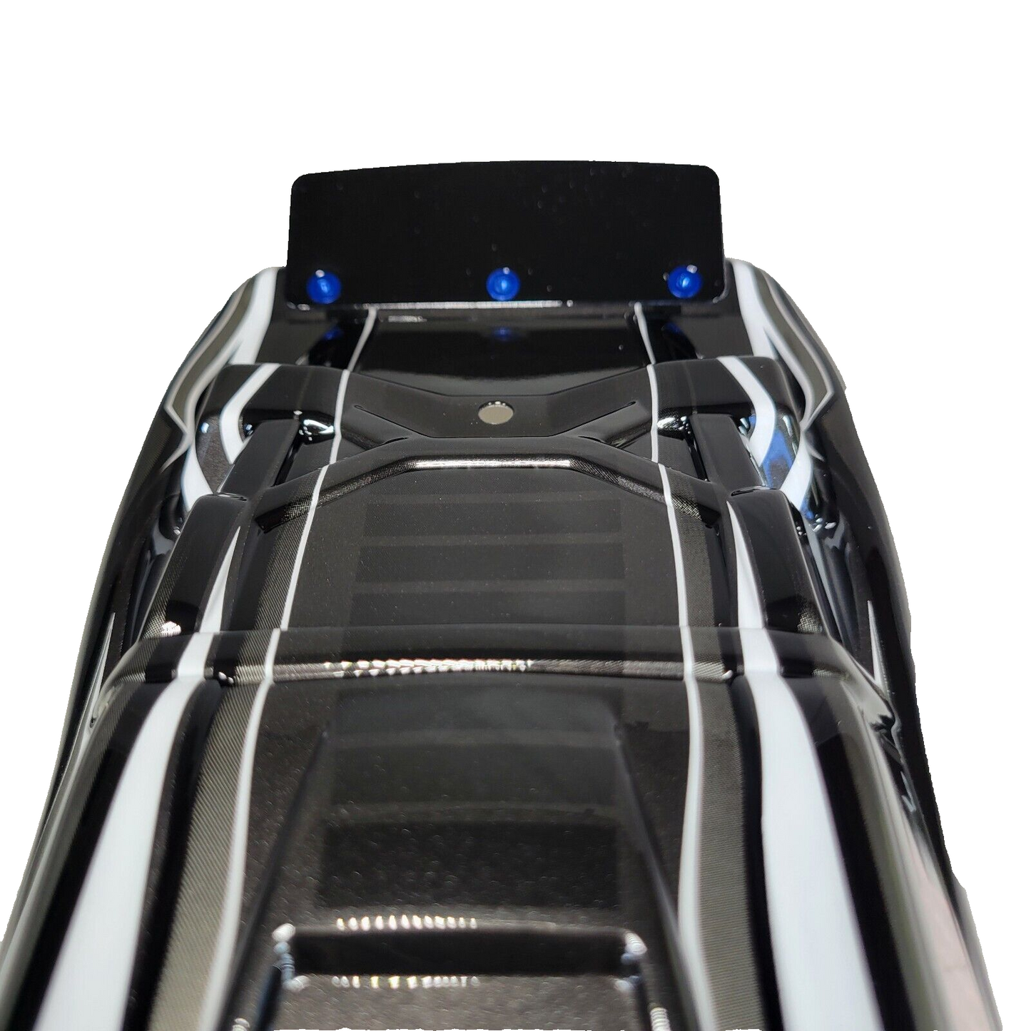 Fits Traxxas 2wd Rustler Black White Factory Painted Body Decals XL-5 / VXL