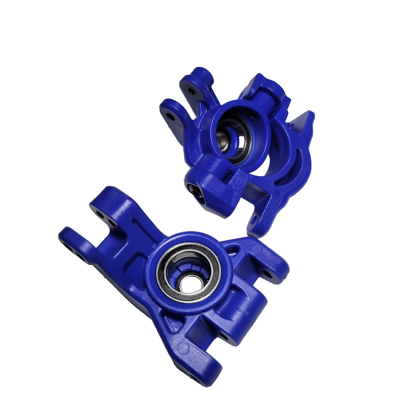 Fits Traxxas Rally 4x4 VXL HD Steering Knuckles Carriers Blocks Bearing Hub Blue