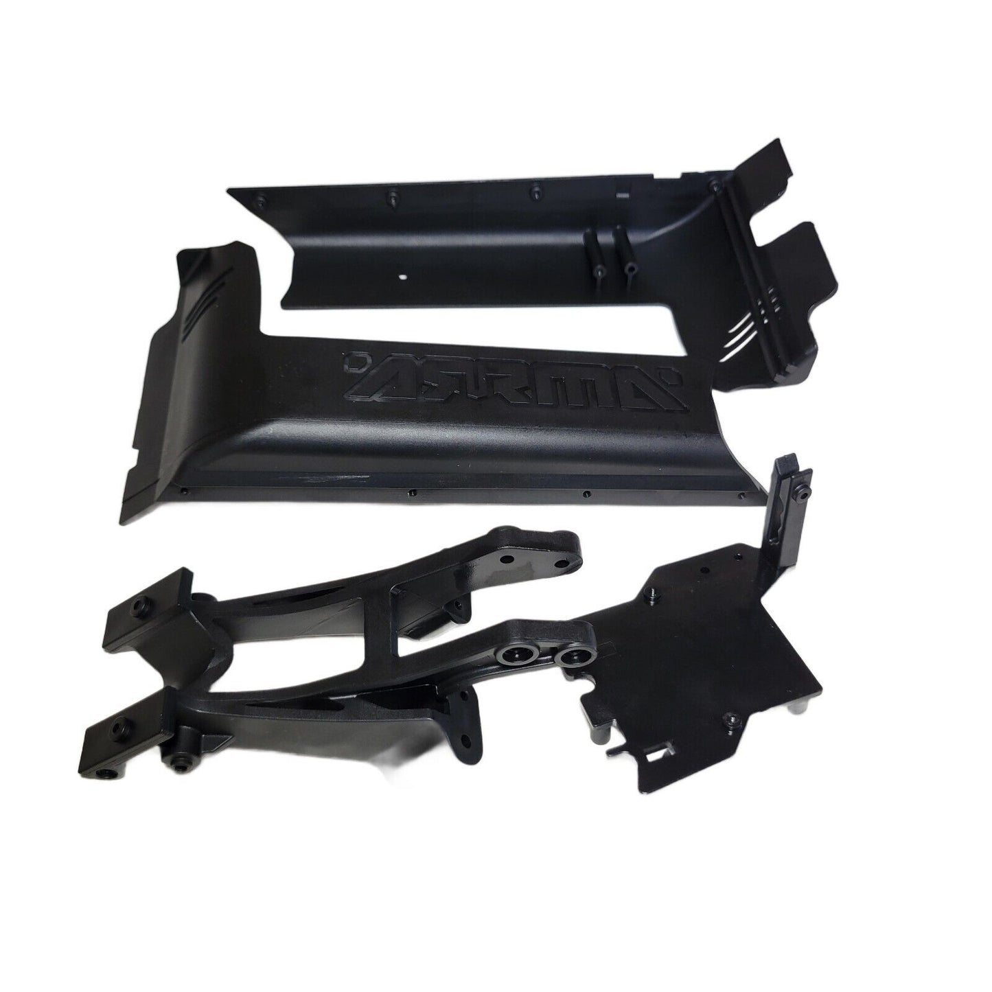 Arrma Kraton 6s EXB V6 Chassis Side Mud Guards ESC Tray & Wing Mount / BLX