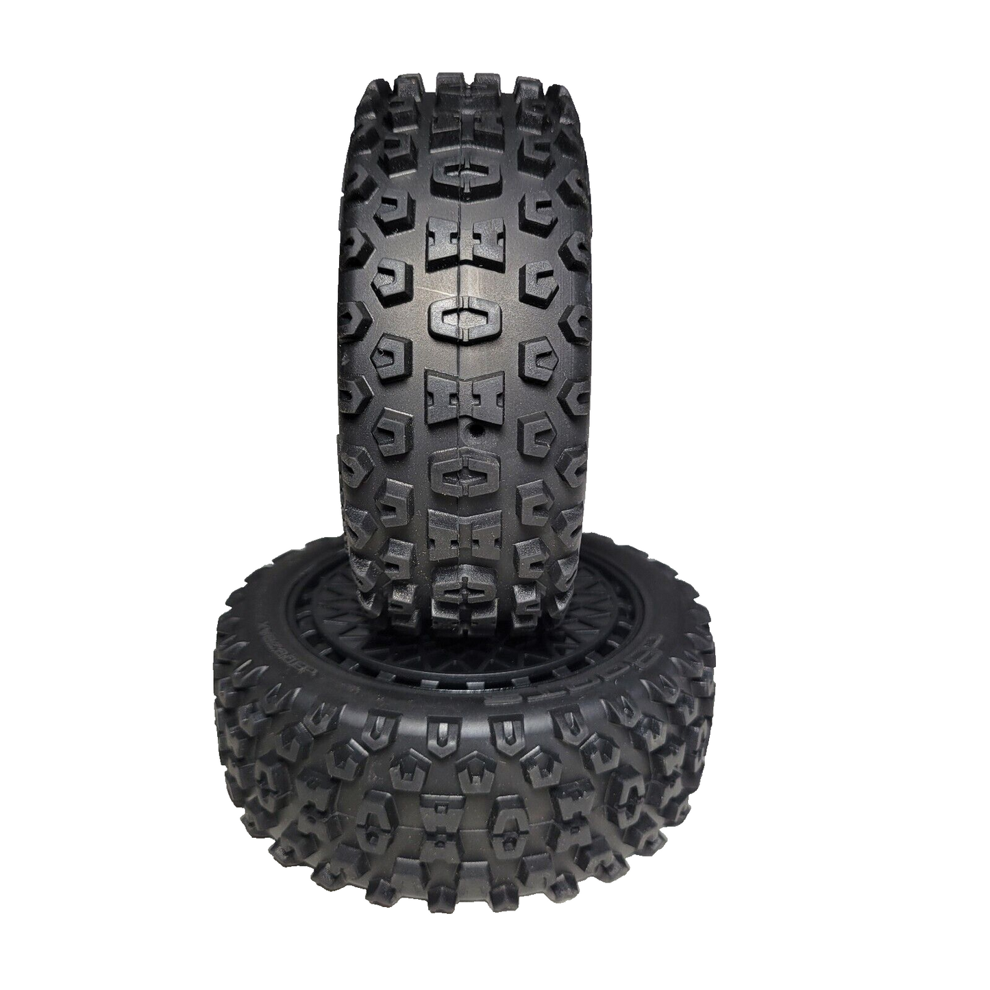 Arrma Typhon 223s BLX V4 Buggy Tires & Black Wheels 17mm DBoots 2HO ARA550118