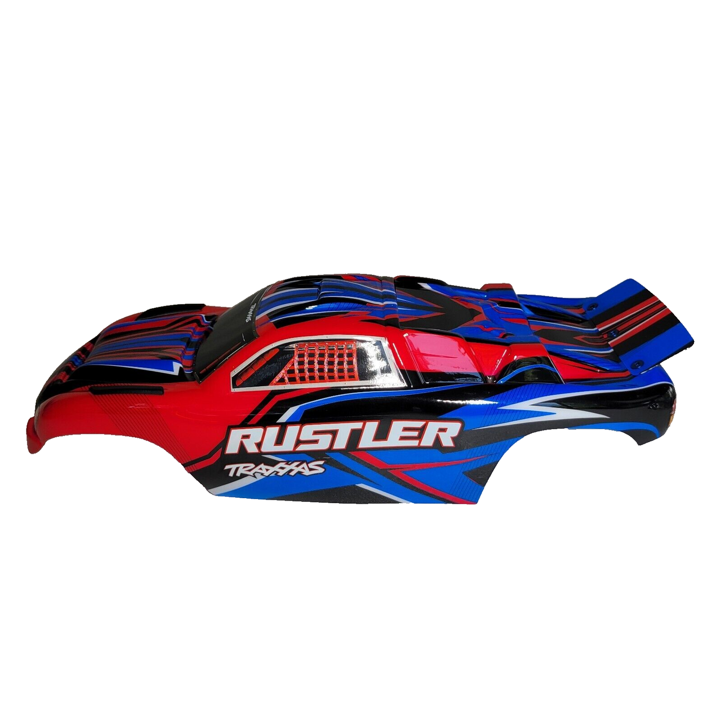 Fits Traxxas Rustler 2wd Clipless Body Factory Painted Red Blue Decals XL5 BL2s