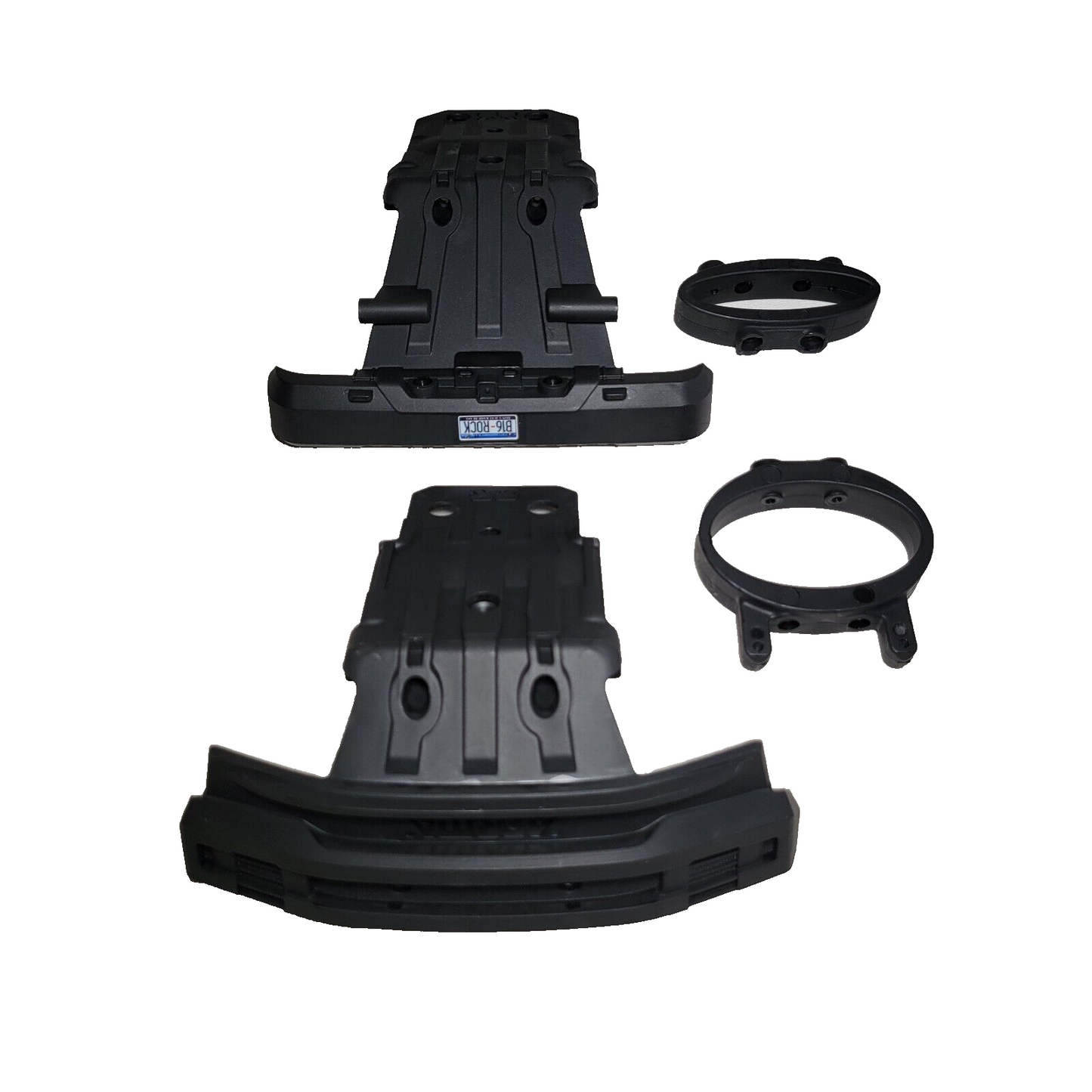Arrma Big Rock 4x4 223s BLX V4 Bumpers & Skid Plates Front & Rear Black